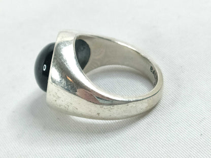 BALENCIAGA BALENCIAGA Ring Set with Black Stones, 925, Total Weight 68.3g