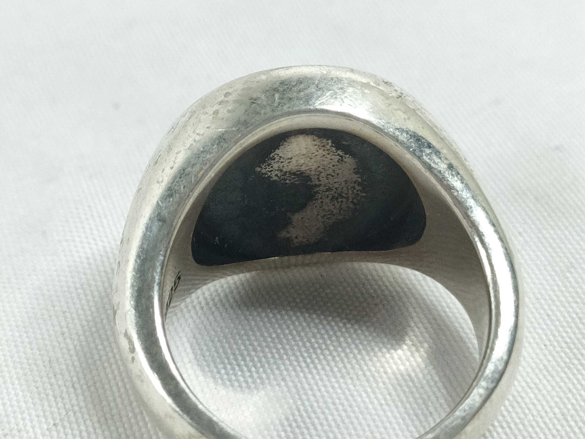 BALENCIAGA BALENCIAGA Ring Set with Black Stones, 925, Total Weight 68.3g