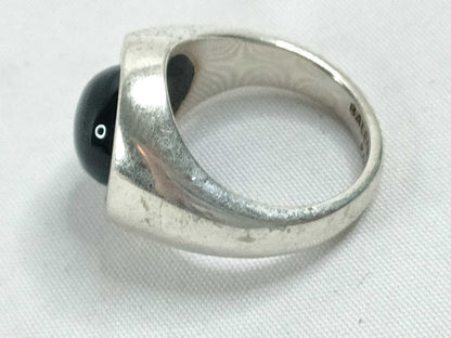 BALENCIAGA BALENCIAGA Ring Set with Black Stones, 925, Total Weight 68.3g