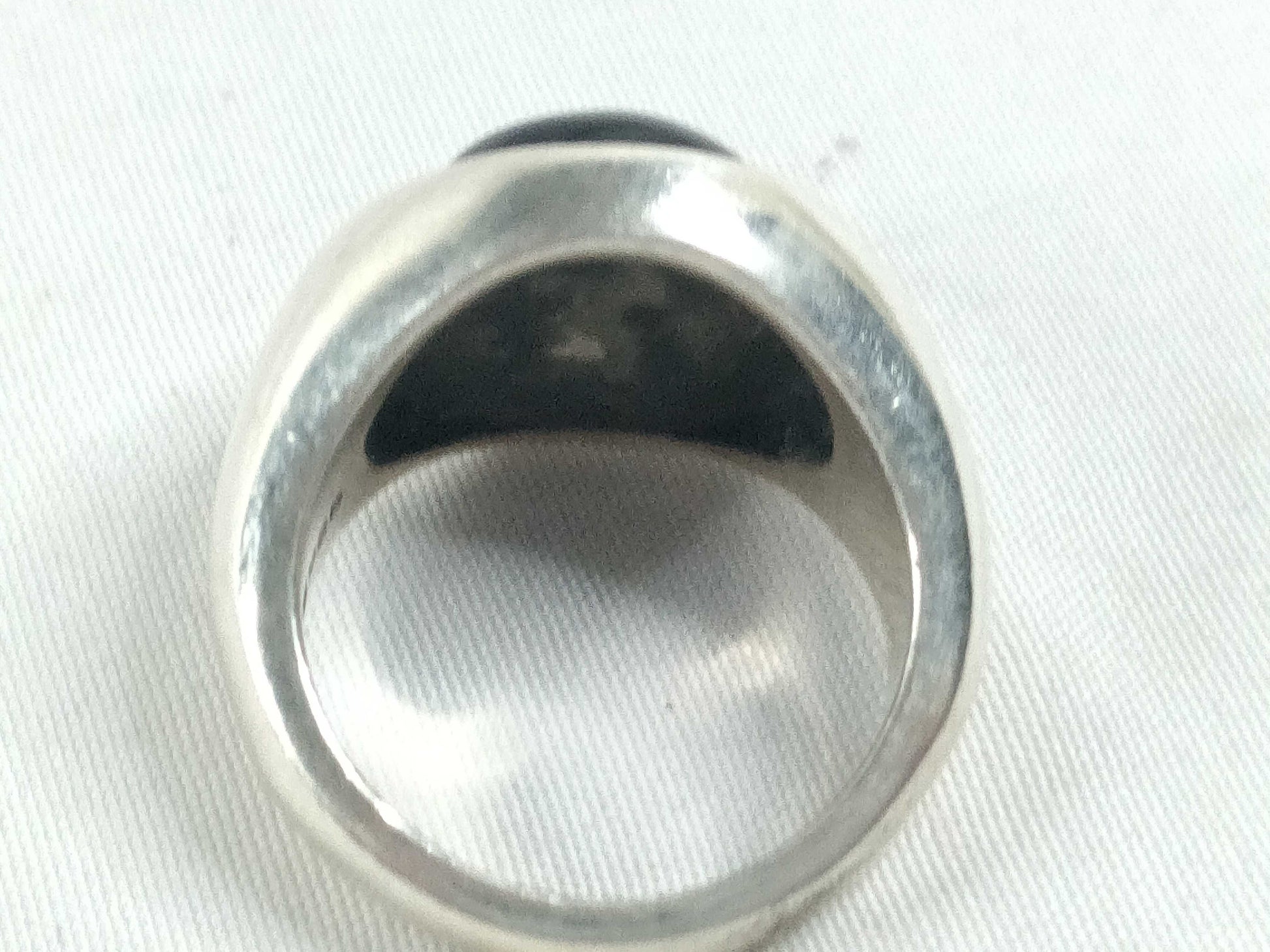 BALENCIAGA BALENCIAGA Ring Set with Black Stones, 925, Total Weight 68.3g