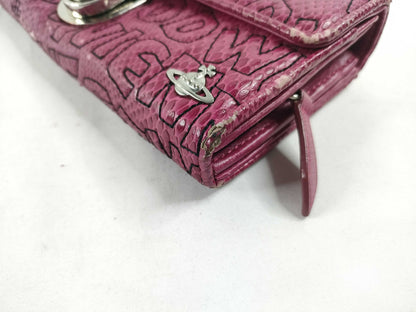 Vivienne Westwood Vivienne Westwood long wallet pink logo wallet