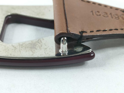 PRADA PRADA Belt Plastic Chain/Rubber Brown Belt