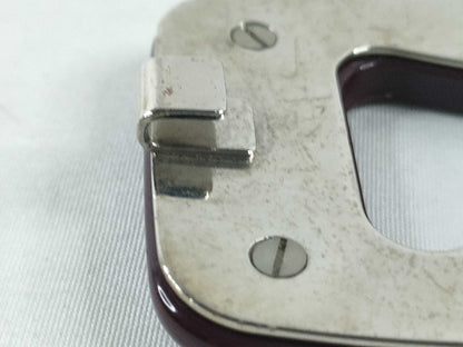 PRADA PRADA Belt Plastic Chain/Rubber Brown Belt