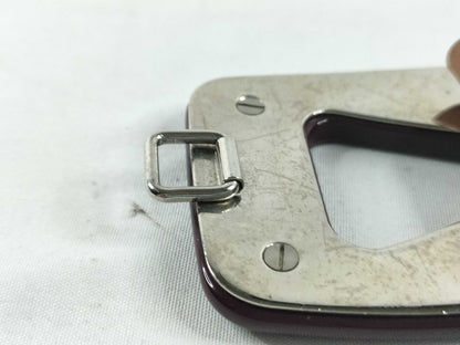 PRADA PRADA Belt Plastic Chain/Rubber Brown Belt