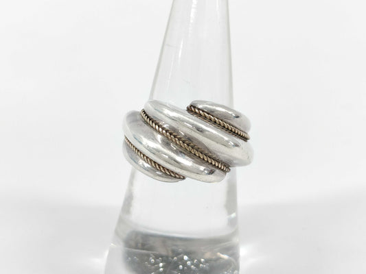 Tiffany & Co. Shell Motif Ring, 925/750, 6.8g