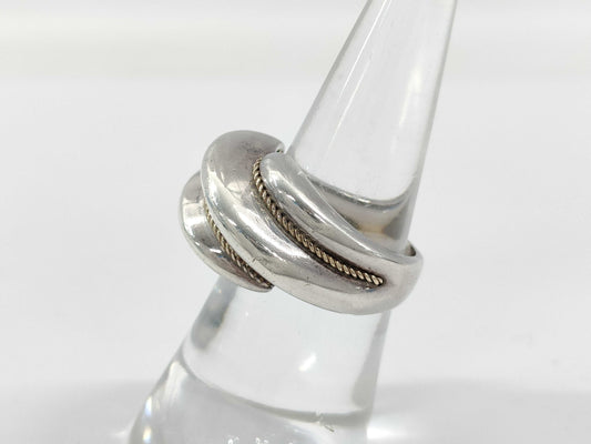 Tiffany & Co. Shell Motif Ring, 925/750, 6.8g