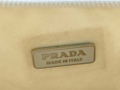 PRADA Nylon Prada One-Shoulder Beige Tessuto MV515 Card Shoulder Bag