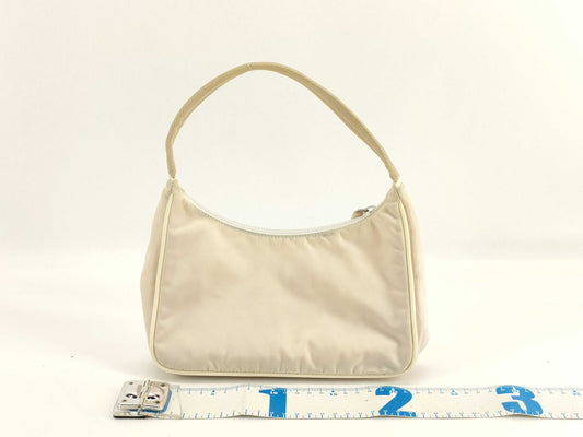 PRADA Nylon Prada One-Shoulder Beige Tessuto MV515 Card Shoulder Bag