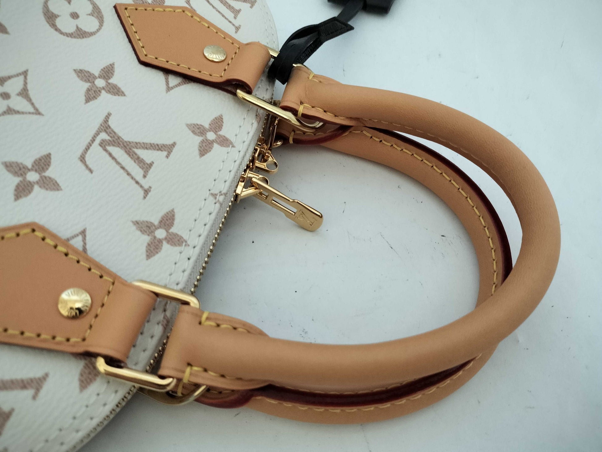 LOUIS VUITTON RFID Verified LV Alma BB Japan Exclusive Dune Handbag