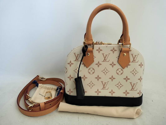 LOUIS VUITTON RFID Verified LV Alma BB Japan Exclusive Dune Handbag