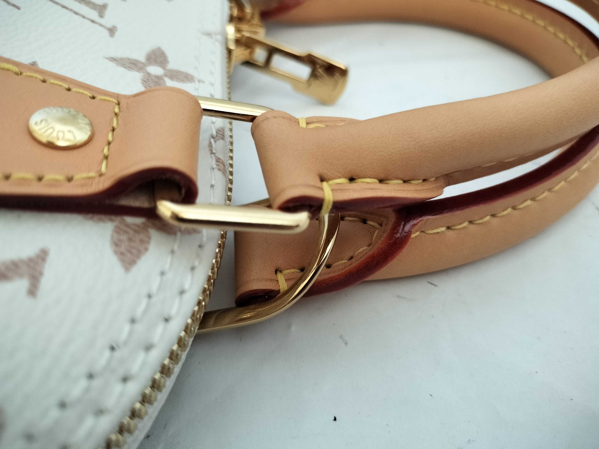 LOUIS VUITTON RFID Verified LV Alma BB Japan Exclusive Dune Handbag