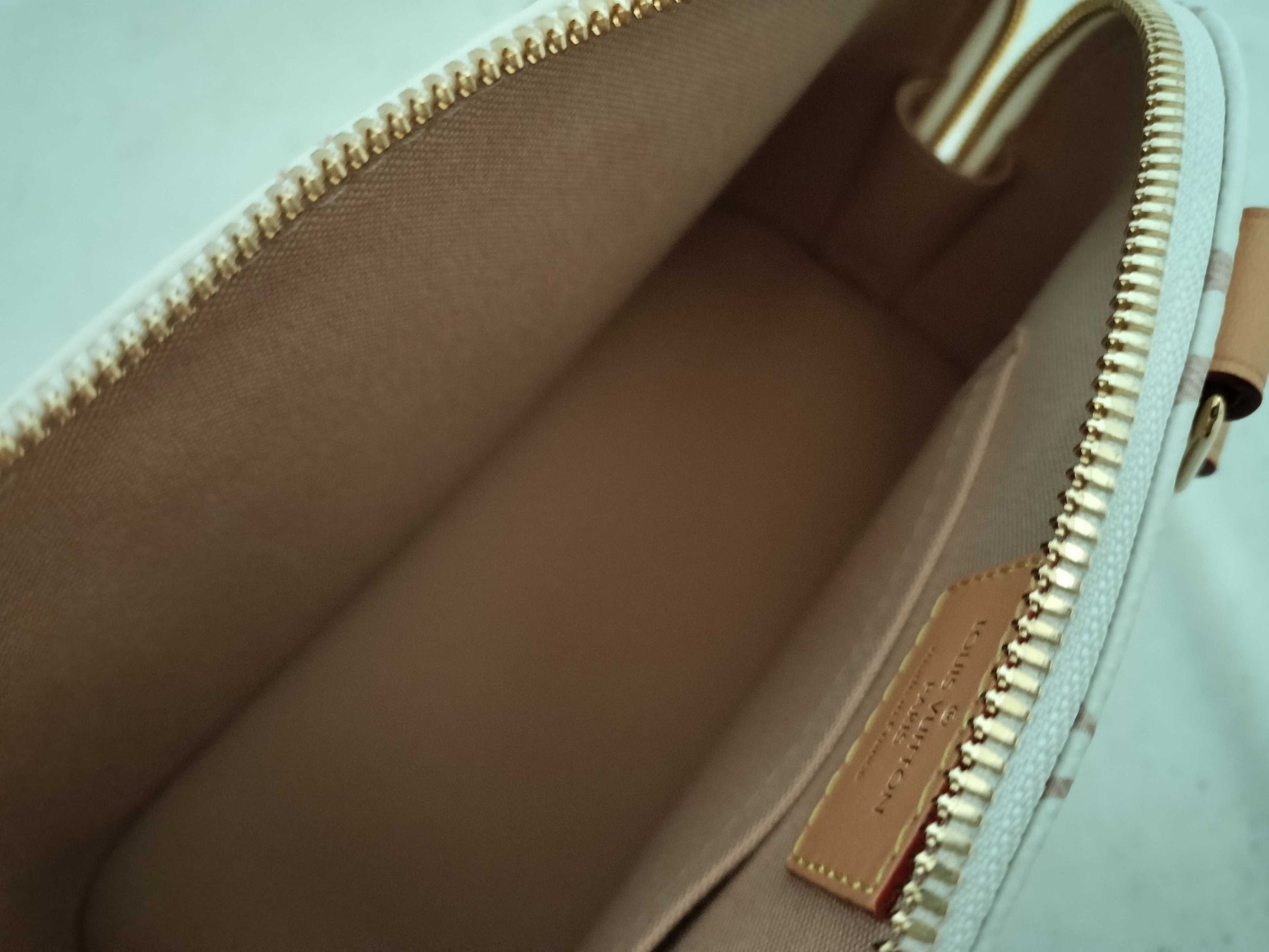 LOUIS VUITTON RFID Verified LV Alma BB Japan Exclusive Dune Handbag