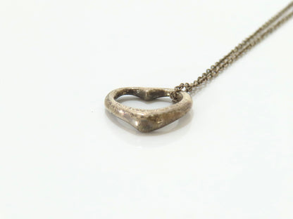 Tiffany & Co. Open Heart Necklace, 925, 3.1g