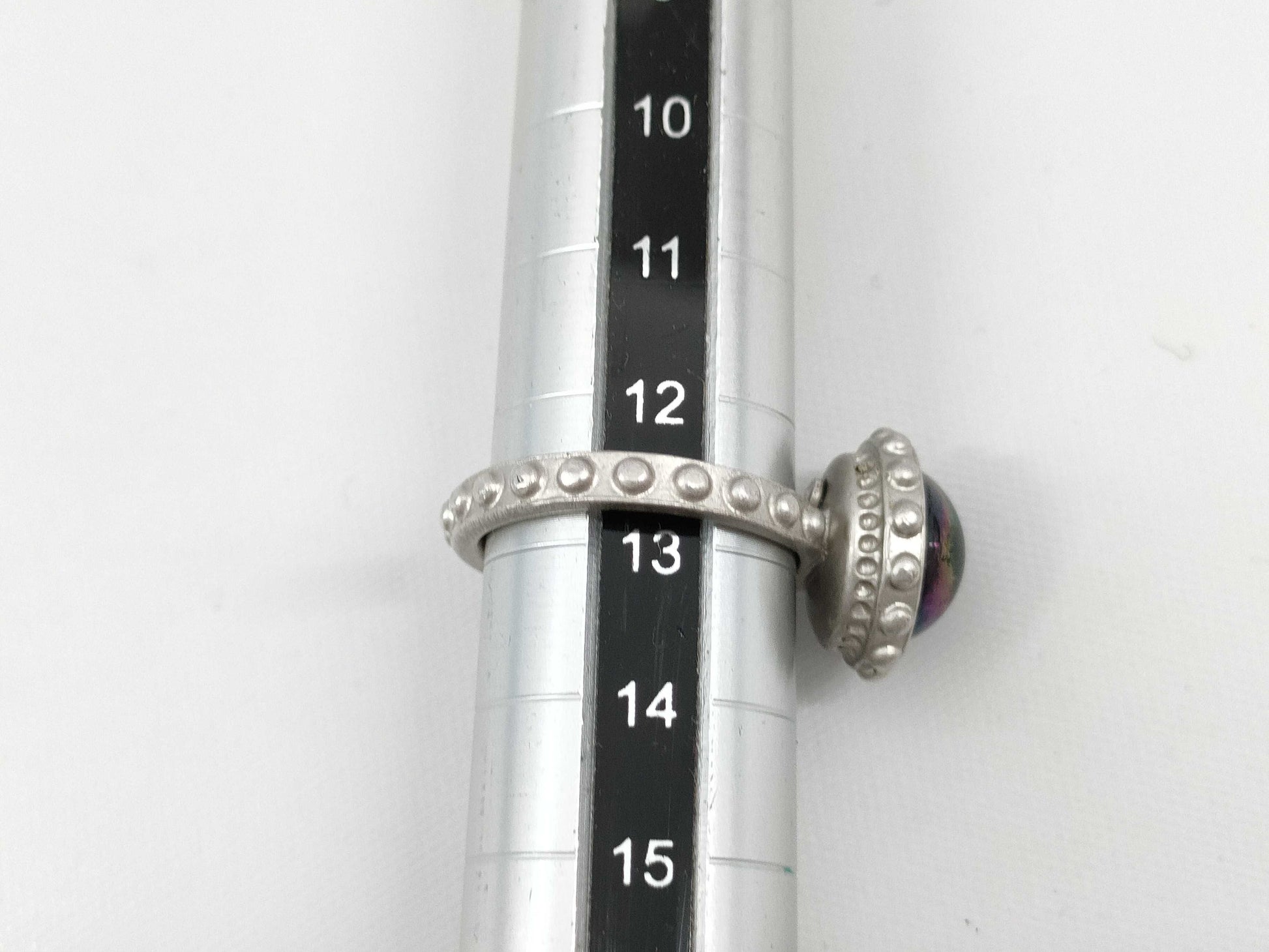 CHANEL CHANEL Plated Ring Opal Style/Silver Plated 02C Ring