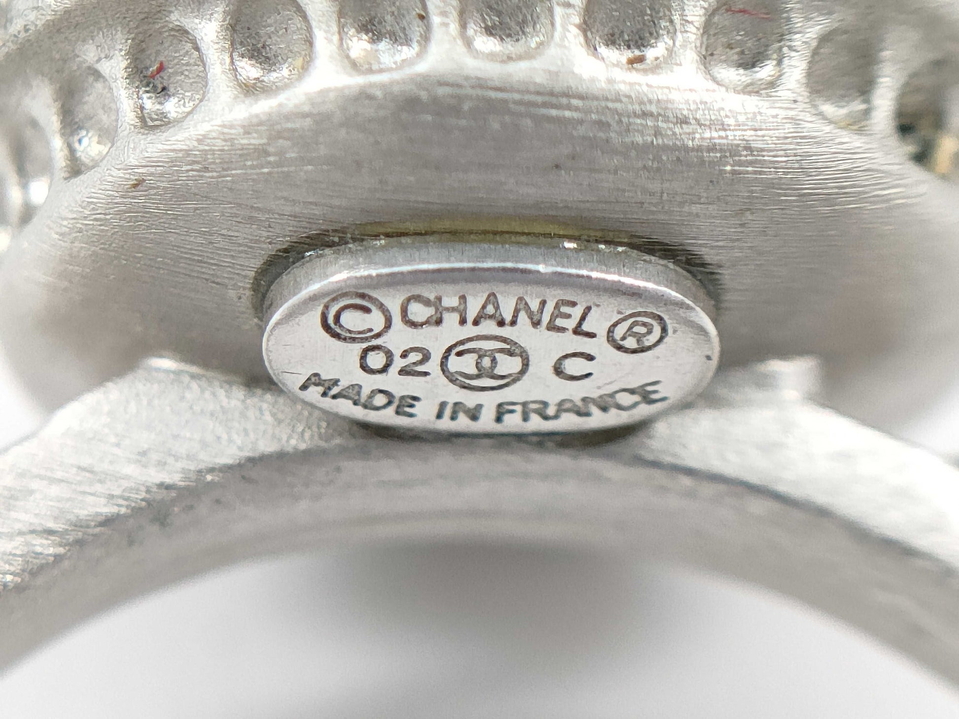 CHANEL CHANEL Plated Ring Opal Style/Silver Plated 02C Ring