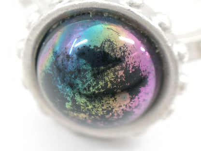 CHANEL CHANEL Plated Ring Opal Style/Silver Plated 02C Ring