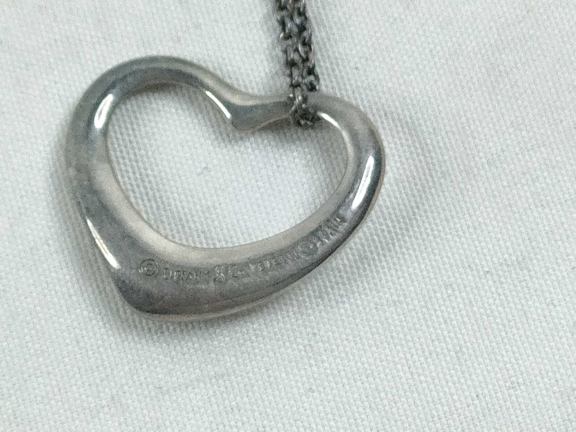 Tiffany & Co. Open Heart TIFFANY & Co. Open Heart Necklace 925 4.8g Necklace