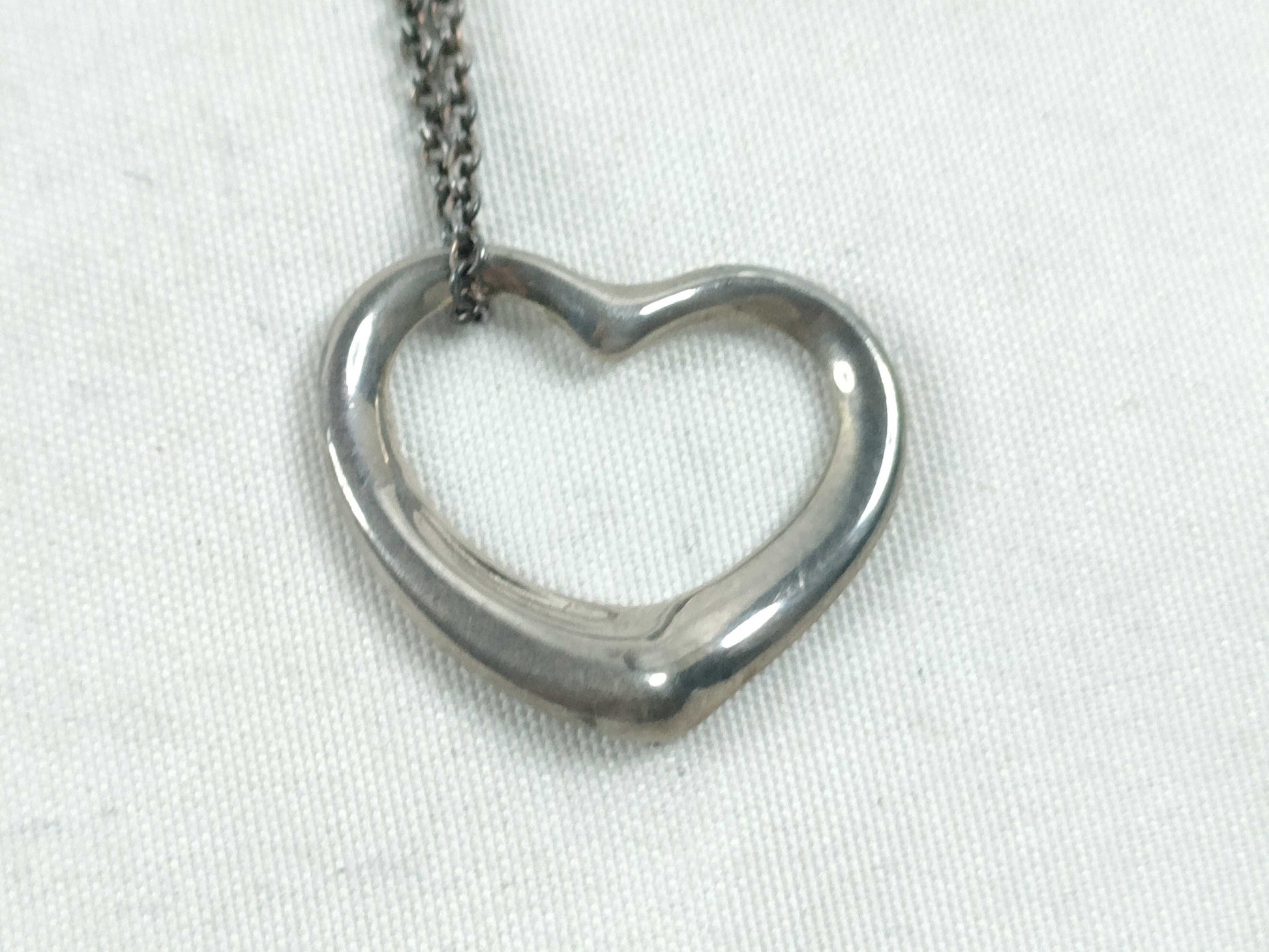 Tiffany & Co. Open Heart TIFFANY & Co. Open Heart Necklace 925 4.8g Necklace