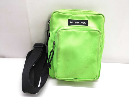 BALENCIAGA BALENCIAGA Shoulder Bag Green Nylon Shoulder Bag