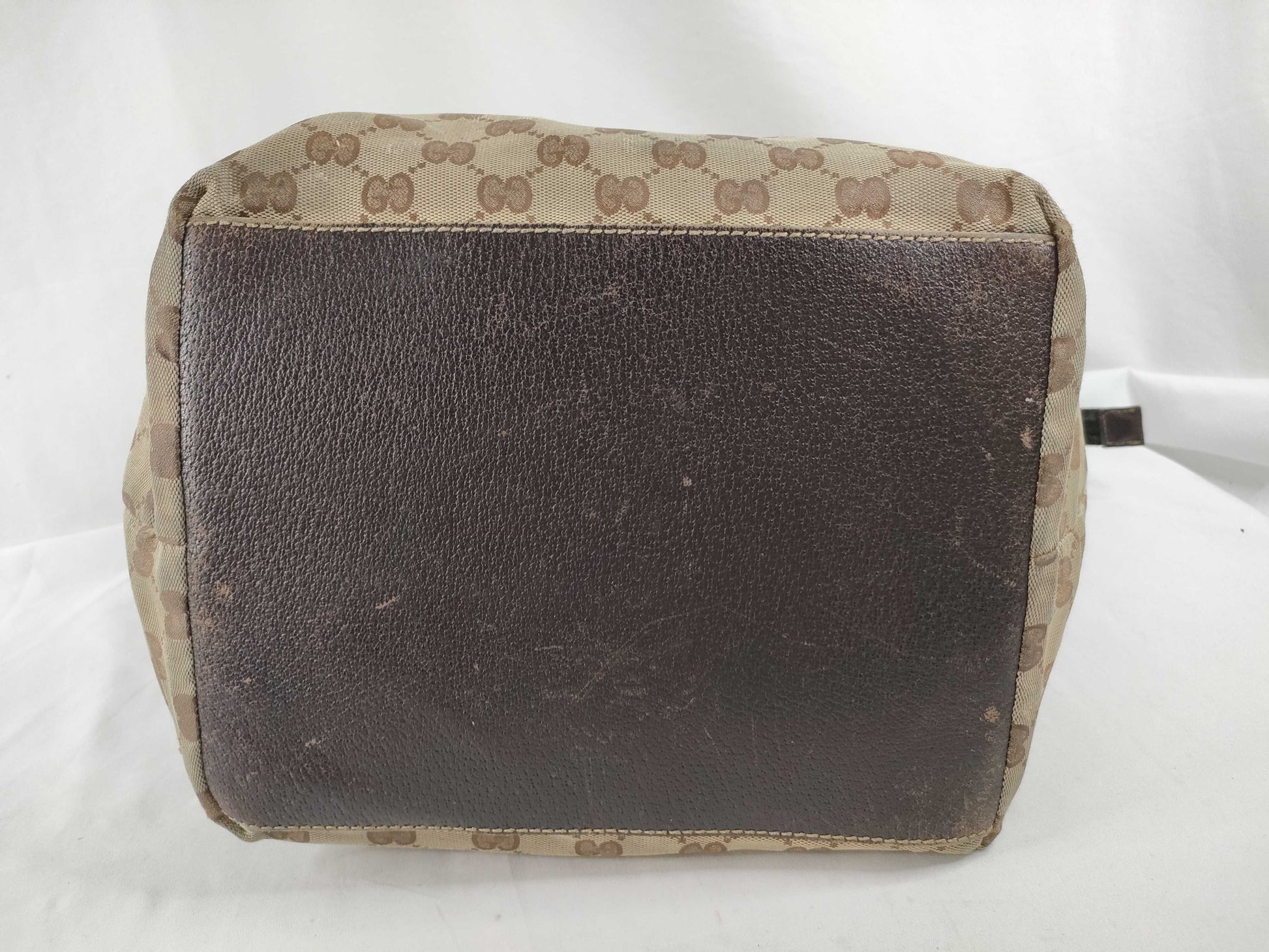 GUCCI GG Canvas Handbag, Nylon Fabric, Size 131.230