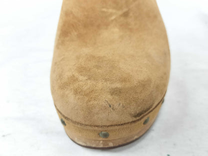 UGG Women's Brown Wood Sole Mule Sandals