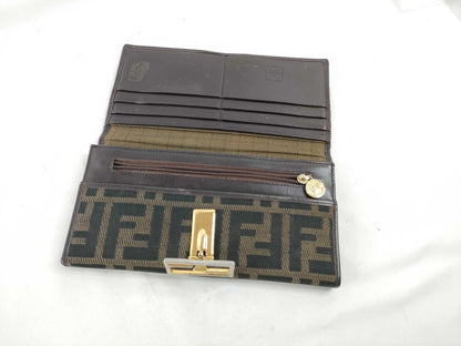FENDI Zucca pattern FENDI Zucca long wallet