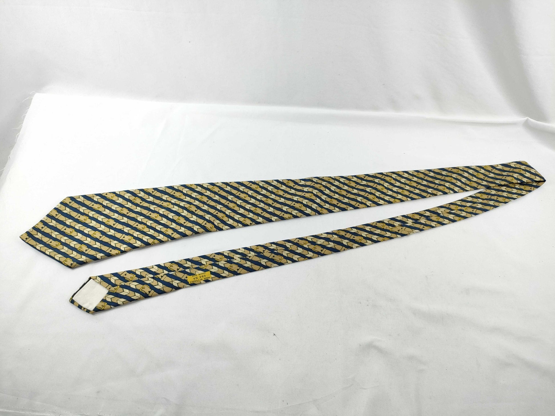 HERMES Hermes Tie Yellow/With Tag Other Accessories