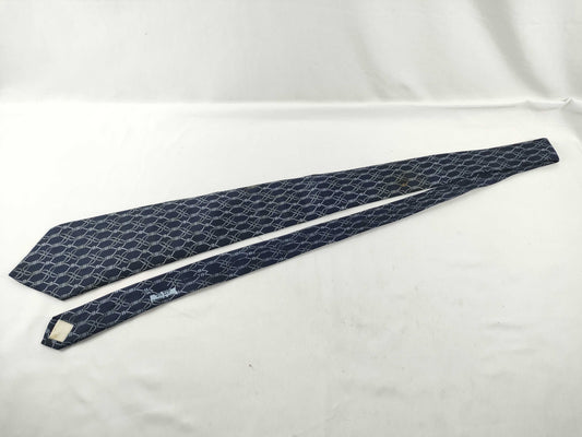 HERMES Hermes Tie Navy/With Tag Other Accessories