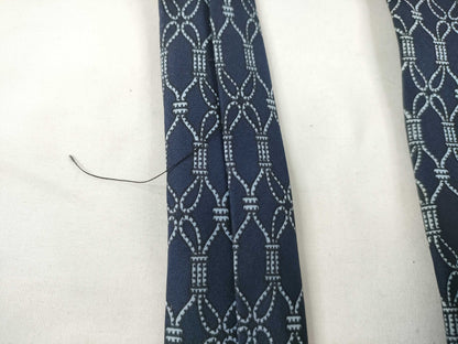 HERMES Hermes Tie Navy/With Tag Other Accessories