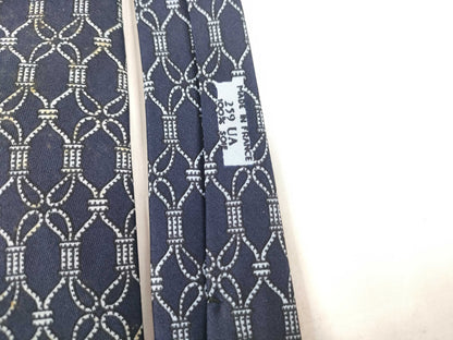 HERMES Hermes Tie Navy/With Tag Other Accessories