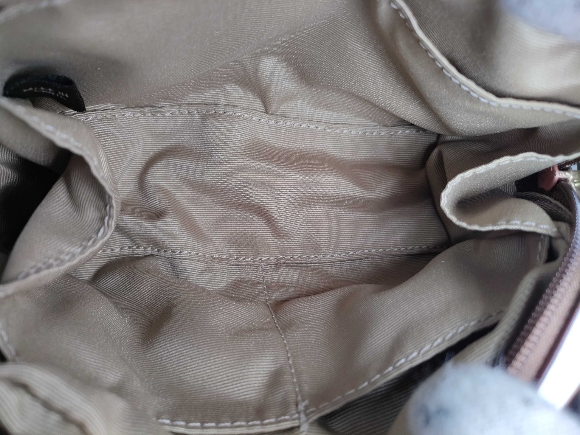 COACH Signature Pouch, Beige/White Canvas Pouch