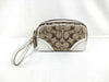 COACH Signature Pouch, Beige/White Canvas Pouch