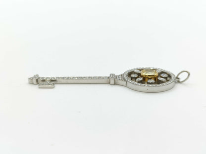 Tiffany & Co. Kaleidoscope Key Pendant with 0.49ct Diamonds, PT950/Au750, 8.5g 