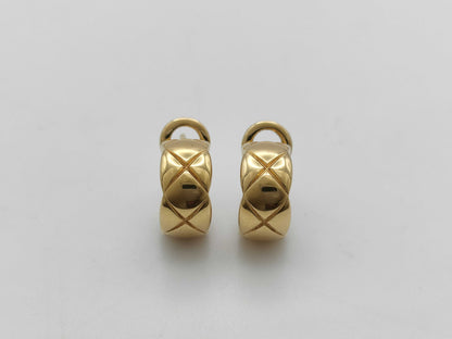 CHANEL Coco Crush YG Au750 6.4g Earrings 