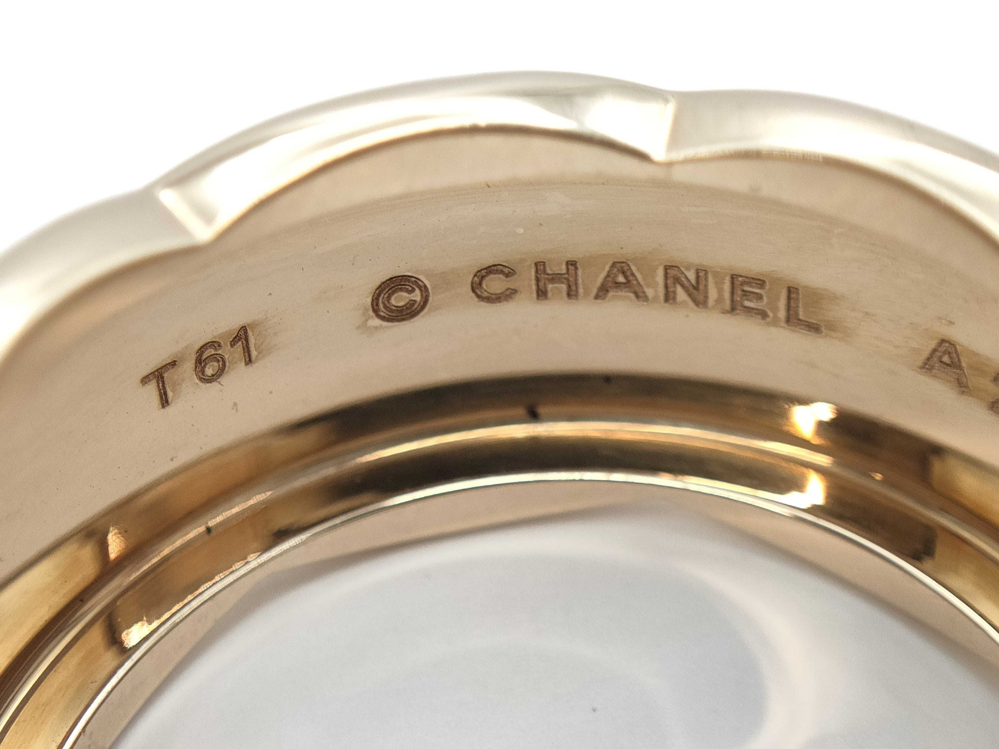 CHANEL Coco Crush T61 PG Au750 12.6g Ring 