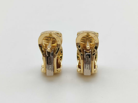 CHANEL Coco Crush YG Au750 6.1g Earrings 