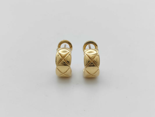 CHANEL Coco Crush YG Au750 6.1g Earrings 