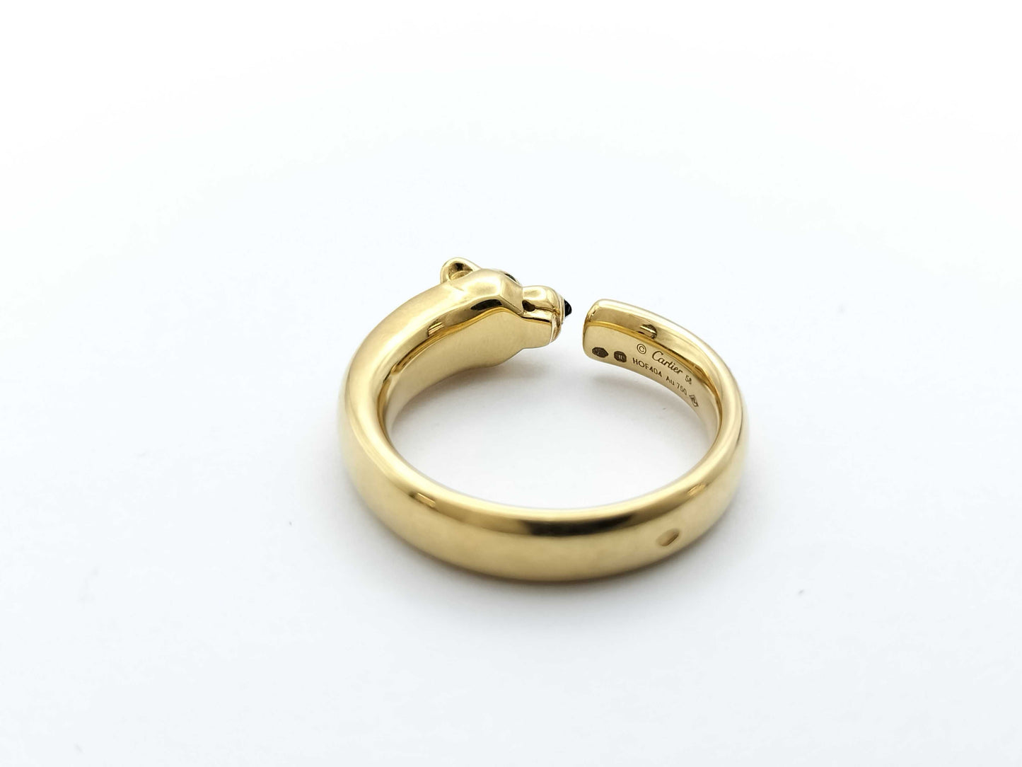 Cartier Panthère #58 Colored Stone Yellow Gold Au750 11.6g Ring 