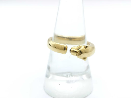 Cartier Panthère #58 Colored Stone Yellow Gold Au750 11.6g Ring 