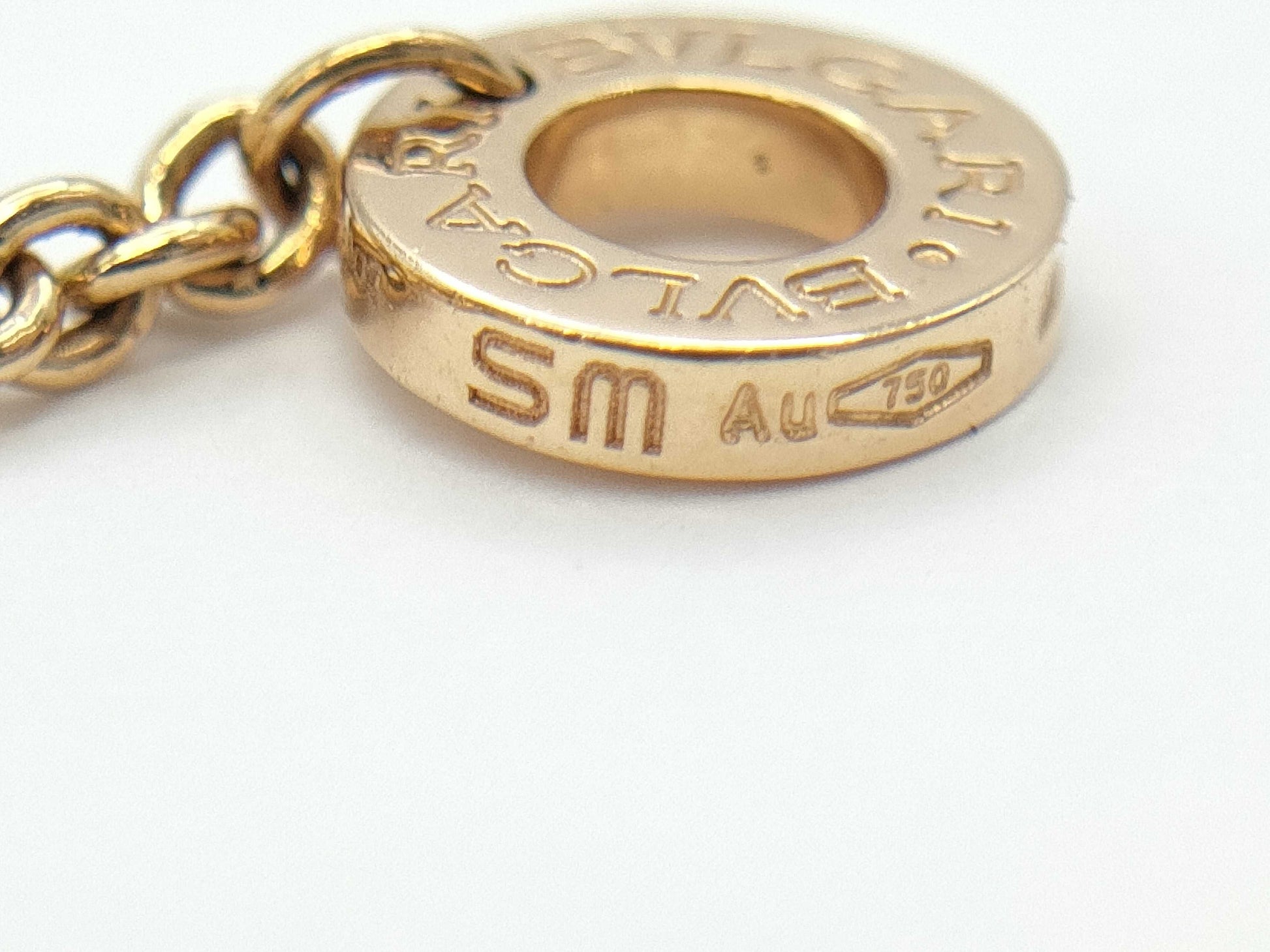 BVLGARI B.zero1 Element SM Black Ceramic PG Au750 6.4g Bracelet/Bangle 