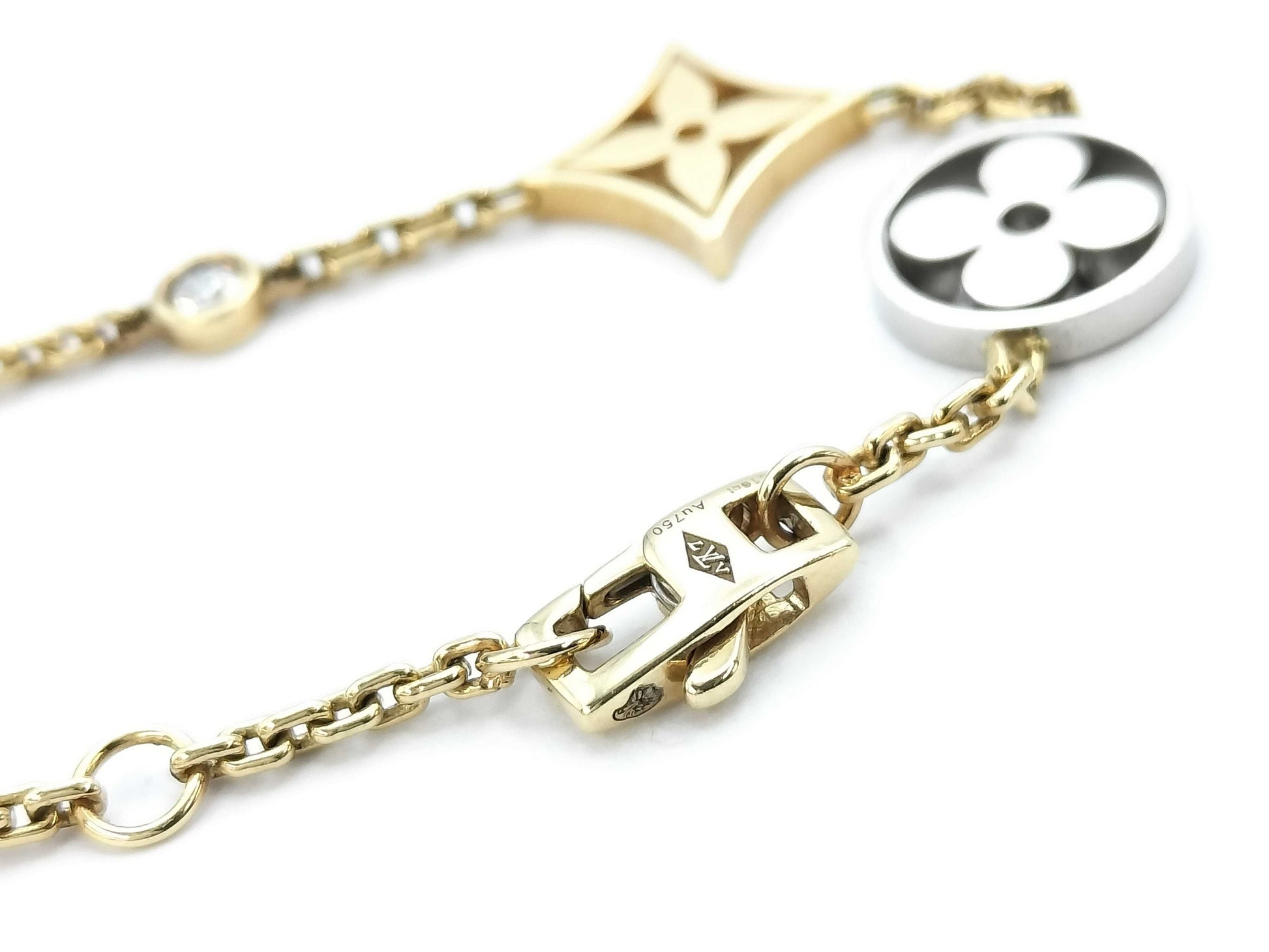 LOUIS VUITTON Idylle Bracelet Diamond Au750 7.4g Bracelet/Bangle 