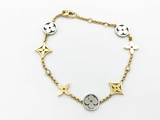 LOUIS VUITTON Idylle Bracelet Diamond Au750 7.4g Bracelet/Bangle 