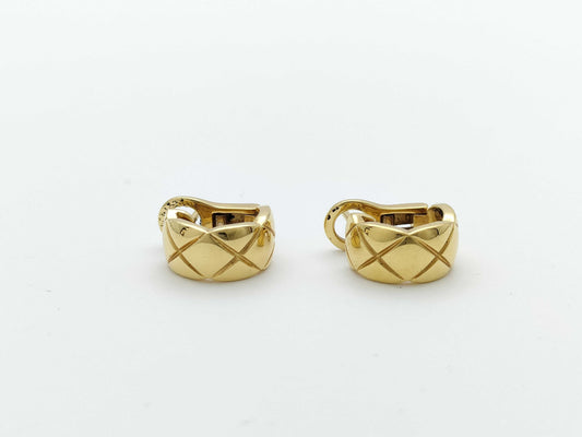 CHANEL Coco Crush YG Au750 6.2g Earrings 