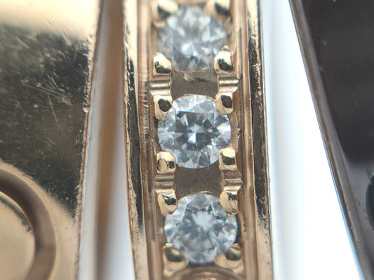 Cartier Love Three Hoop Ceramic Diamond Au750 7.4g Necklace 