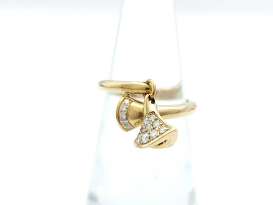 BVLGARI Diva Dream Diamond PG Au750 4.8g Ring 