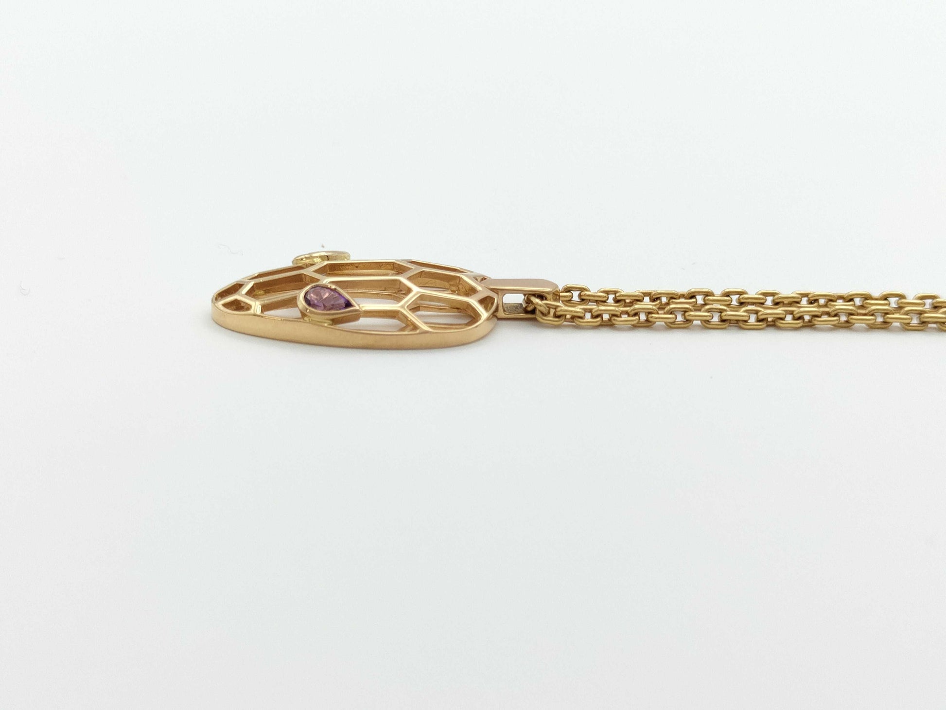 BVLGARI Serpenti Colored Stone Necklace in PG and Au750, 10.8g 