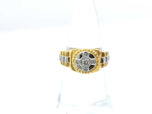 Diamond K18/PT900 5.6g Ring 