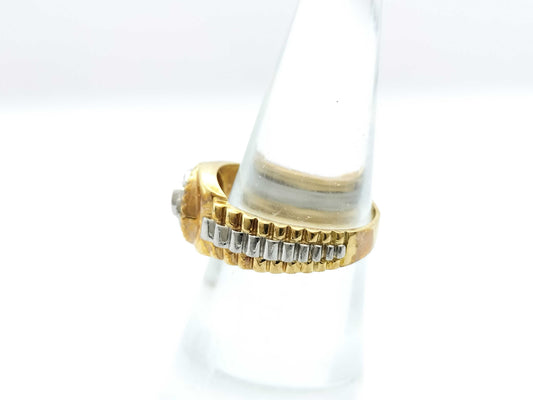 Diamond K18/PT900 5.6g Ring 