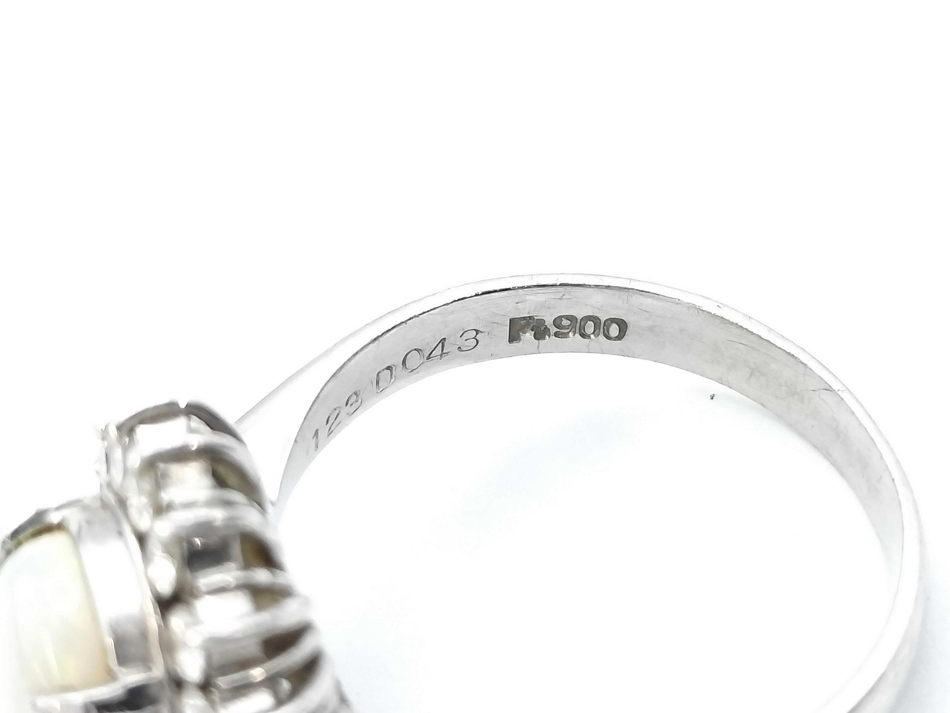 OP1.23ct D0.43ct PT900 6.2g Ring 