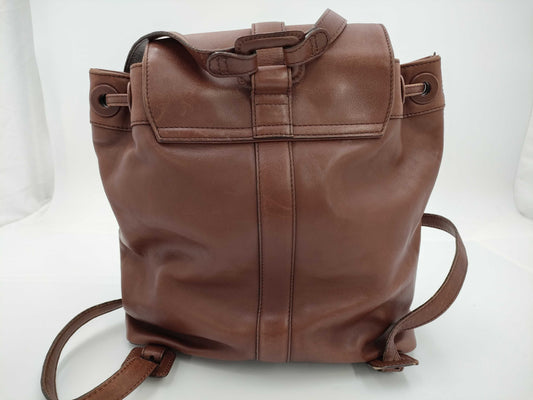 CHANEL Leather Flap Turnlock Backpack